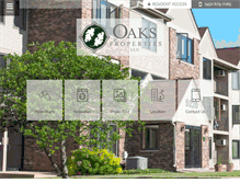 Tablet Screenshot of oakslincolnapartments.com